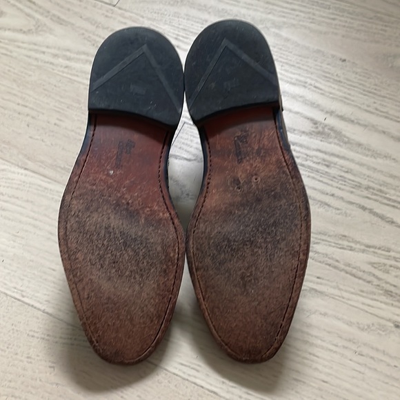 Allen Edmonds Men’s Newmok Size US 9 D Black Leather Wingtip Oxford Dress Shoes - Picture 3 of 5